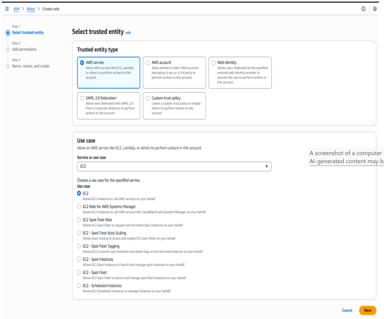IAM role for App Tier